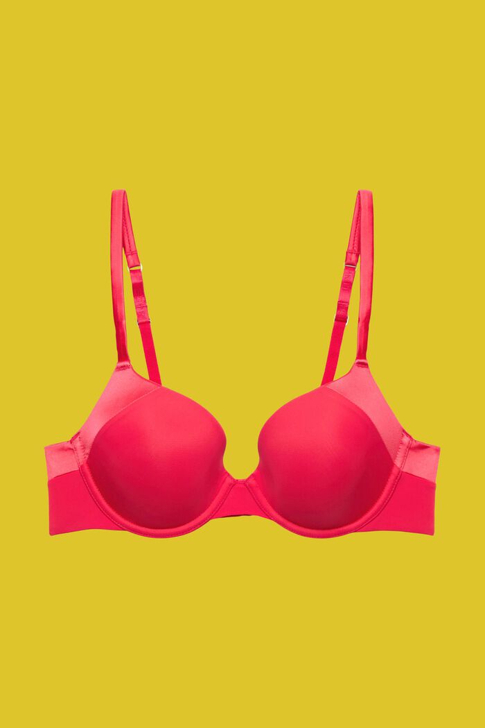 Underwired, padded bra, PINK FUCHSIA, detail image number 4