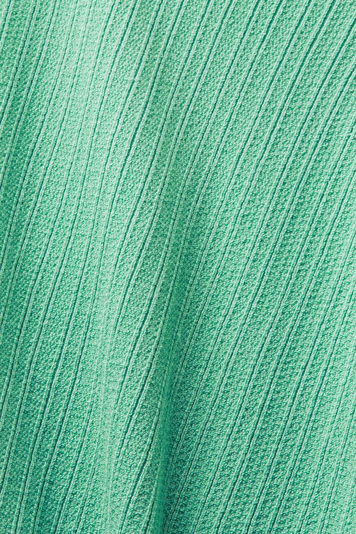 Rib-Knit Full-Zip Hooded Sweater, DUSTY GREEN, detail image number 6