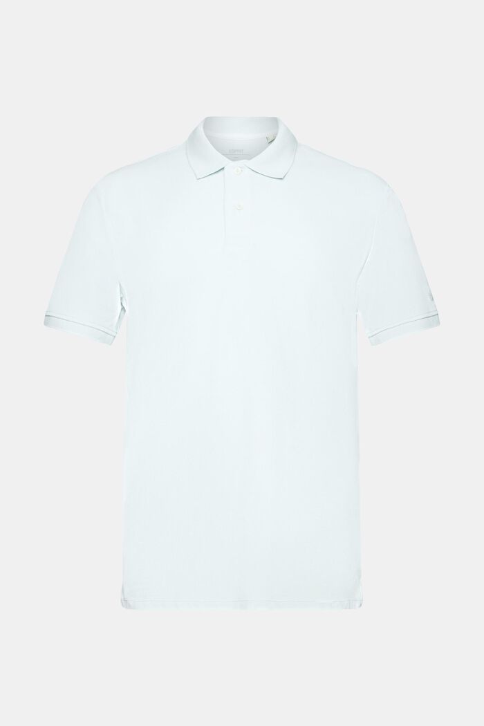 Slim fit polo shirt, LIGHT AQUA GREEN, detail image number 6