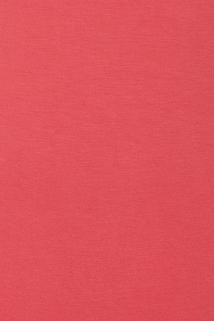 V-neck t-shirt, LENZING™ ECOVERO™, RED, detail image number 5