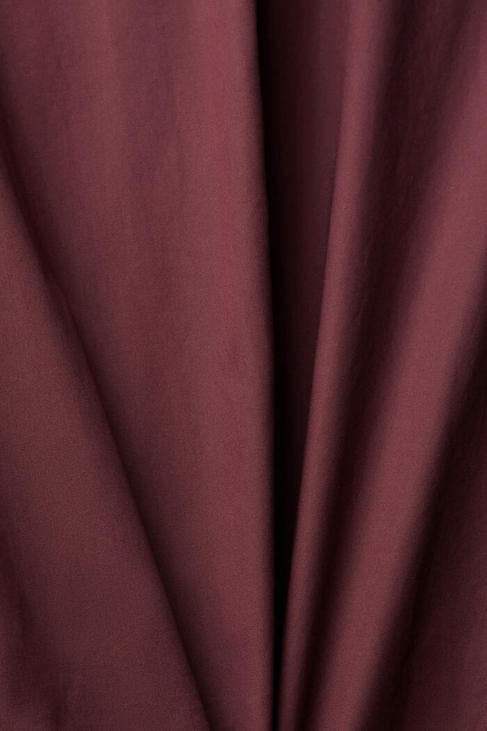Sustainable cotton shirt, BORDEAUX RED, detail image number 1