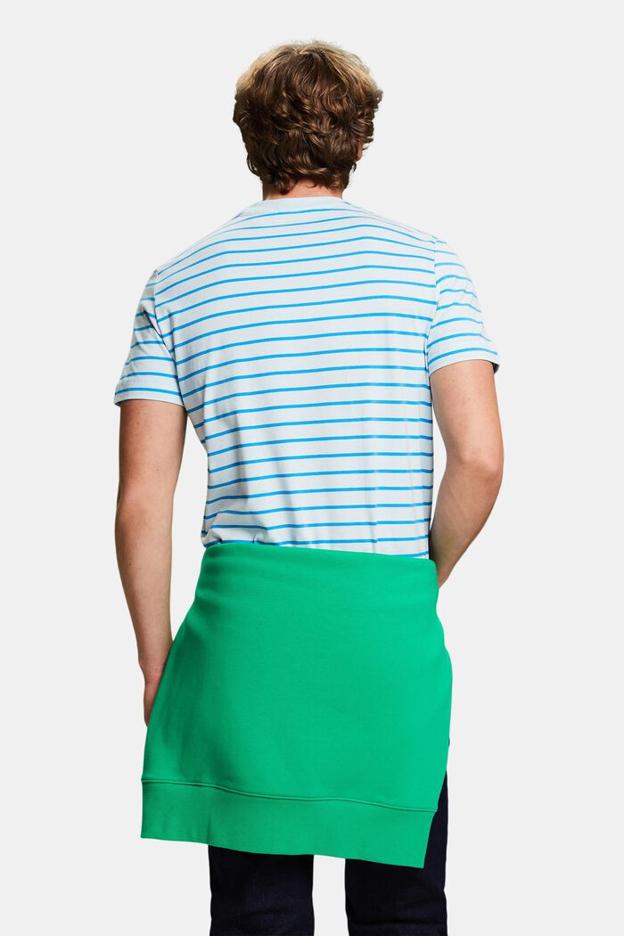 Striped Cotton Jersey T-Shirt, PASTEL BLUE, detail image number 2