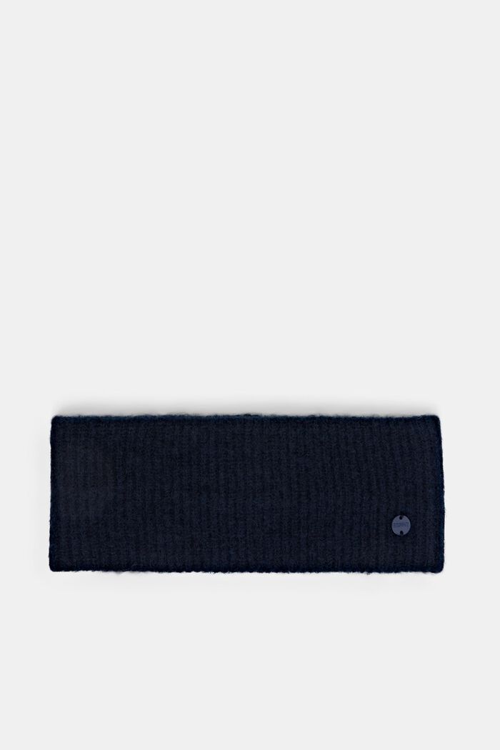 Rib knit headband, NAVY, detail image number 0