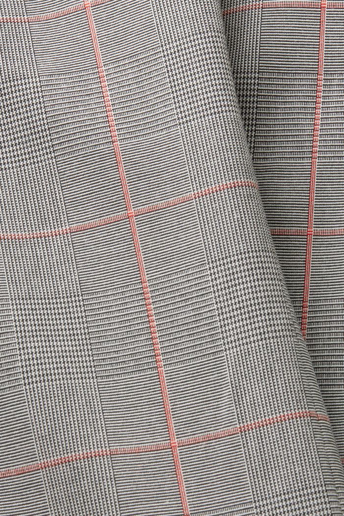 Checked Single-Breasted Blazer, MEDIUM GREY, detail image number 4