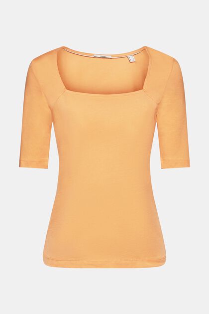 Top with square neckline