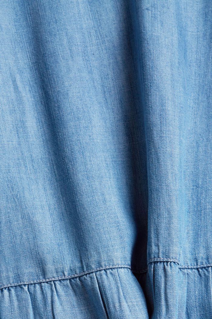 Made of TENCEL™: denim-effect dress, BLUE MEDIUM WASHED, detail image number 4