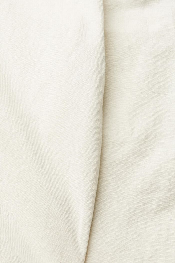 Blended linen shorts, CREAM BEIGE, detail image number 1
