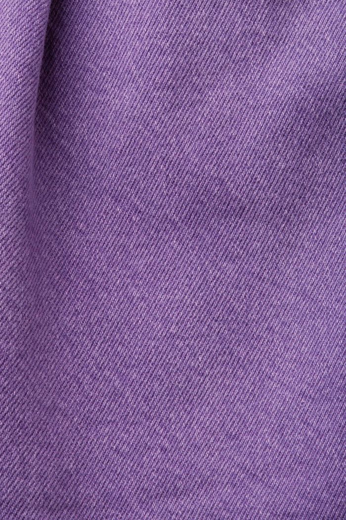 High-rise shorts with linen, PURPLE, detail image number 7