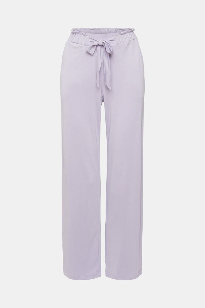 Pyjama bottoms with fixed tie belt, TENCEL™, LAVENDER, detail image number 2