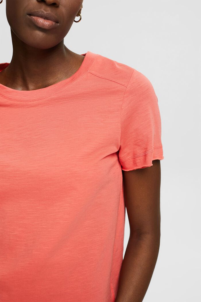 T-shirt made of 100% organic cotton, CORAL, detail image number 0
