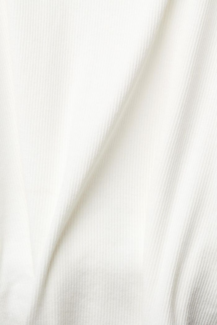 Sleeveless top with lace trim, OFF WHITE, detail image number 1