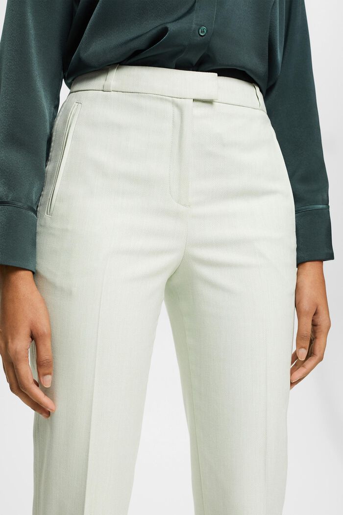Cropped trousers, PASTEL GREEN, detail image number 2