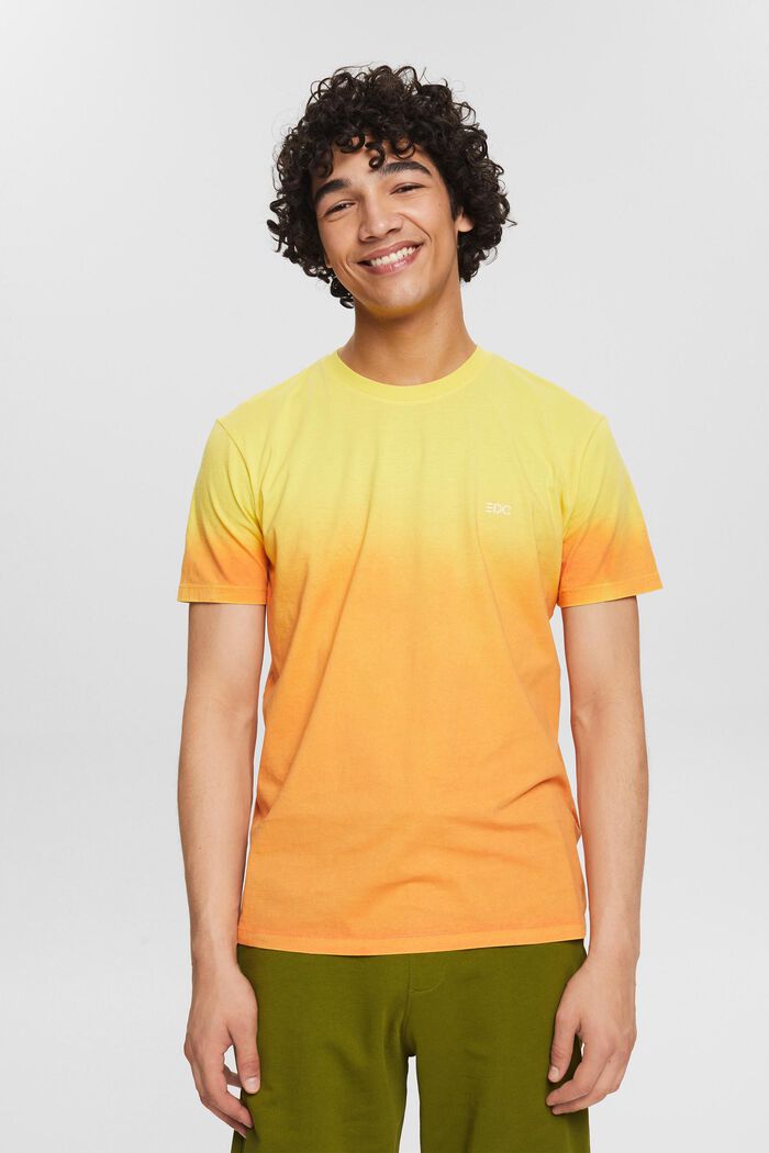 Graduated colour T-shirt, YELLOW, detail image number 0