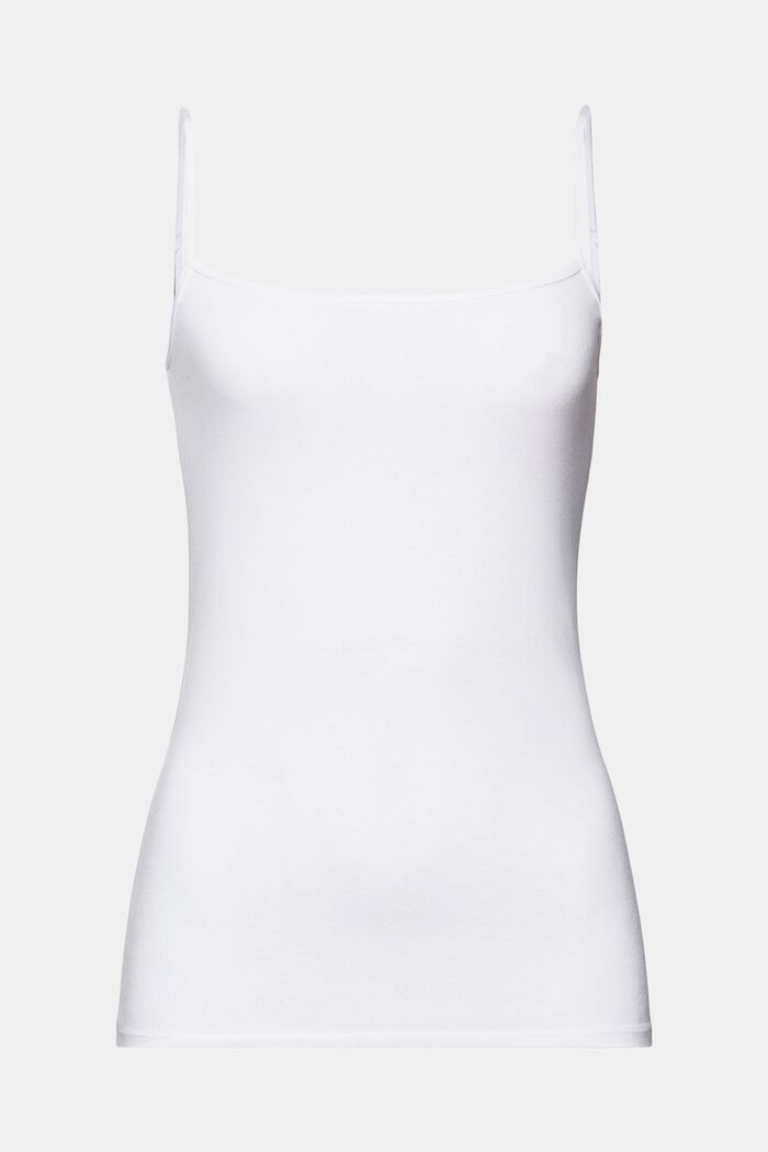 Jersey Camisole, WHITE, detail image number 6