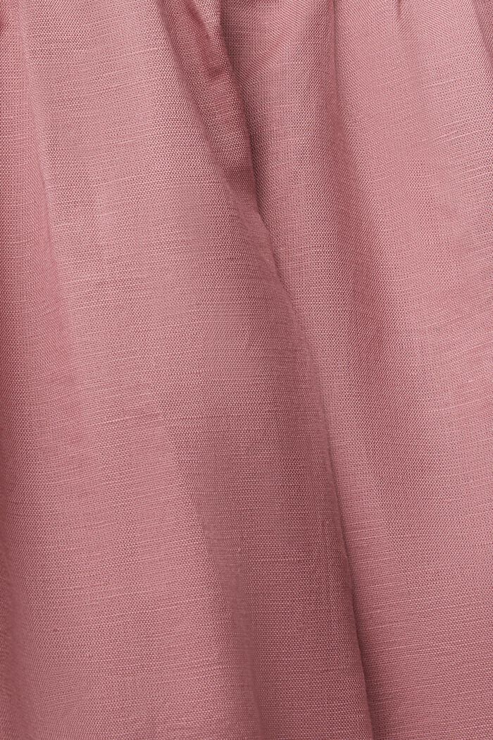 Mini skirt made of blended linen, MAUVE, detail image number 1