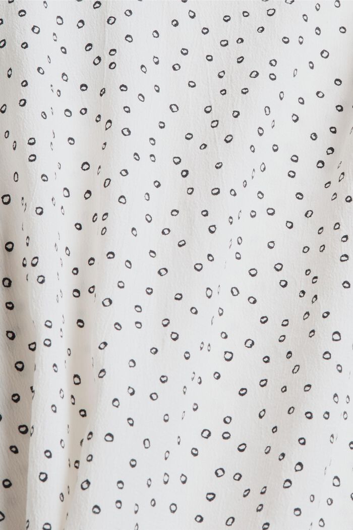 Patterned print blouse made of LENZING™ ECOVERO™, NEW OFF WHITE, detail image number 4