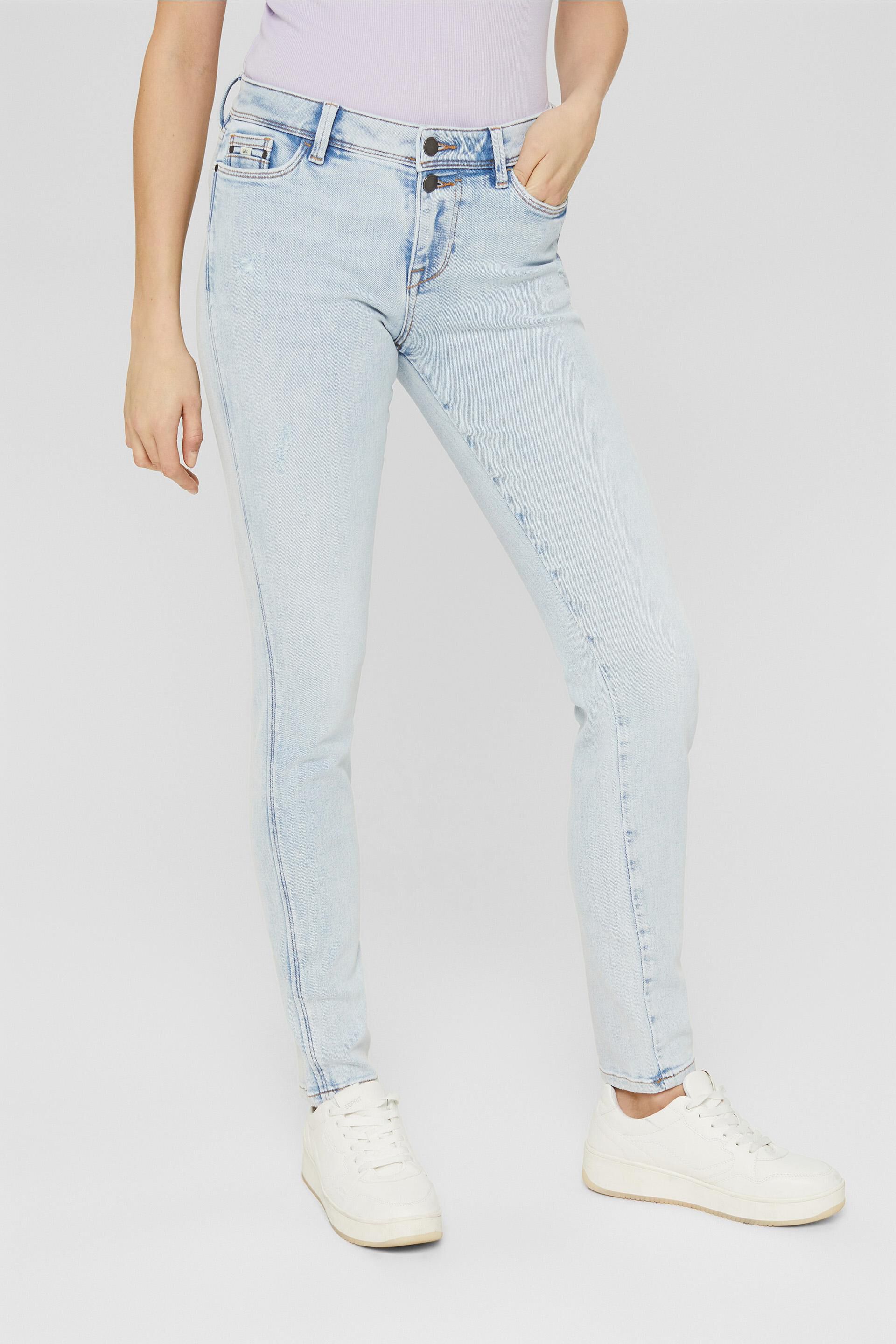 Mode Spijkerbroeken Slim jeans Esprit Slim jeans blauw casual uitstraling 