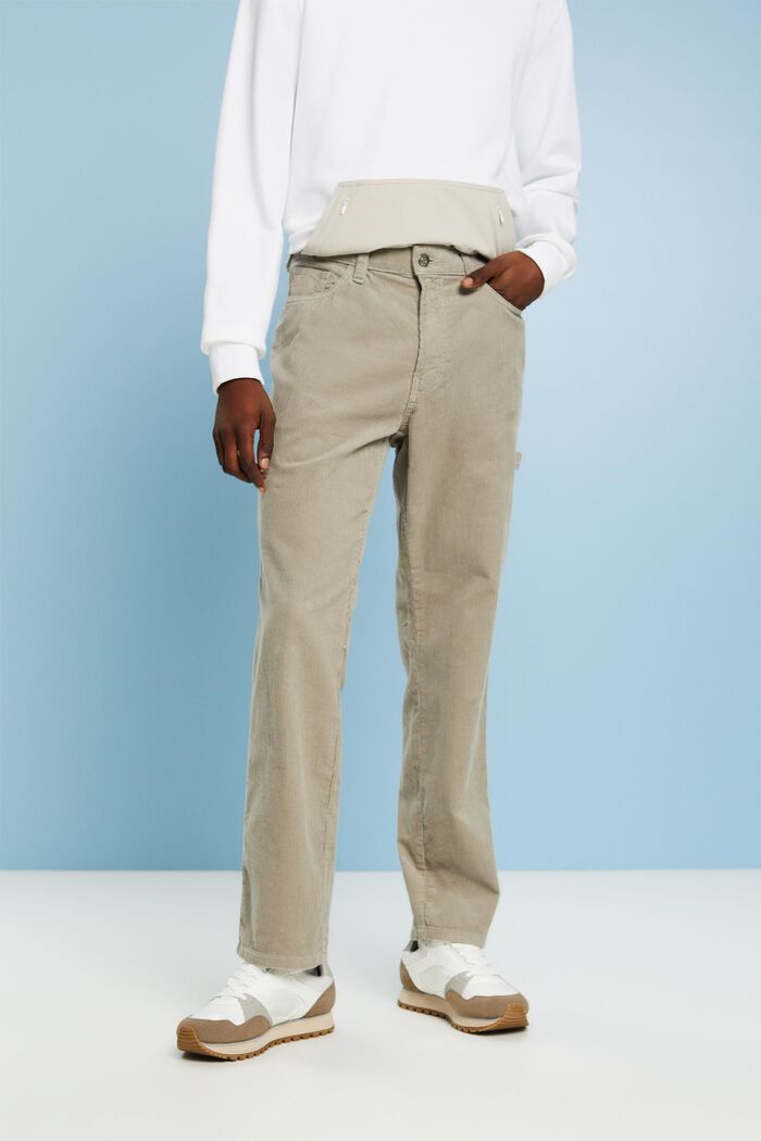 ESPRIT - Corduroy Straight Carpenter Pants at our online shop