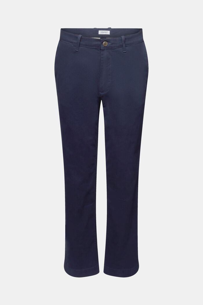 Cotton Straight Chino Pants, NAVY, detail image number 6