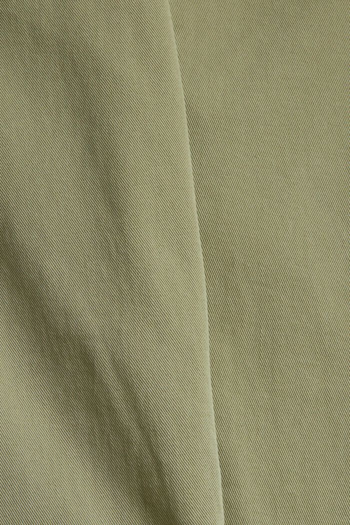 Stretch trousers with zip detail, LIGHT KHAKI, detail image number 1