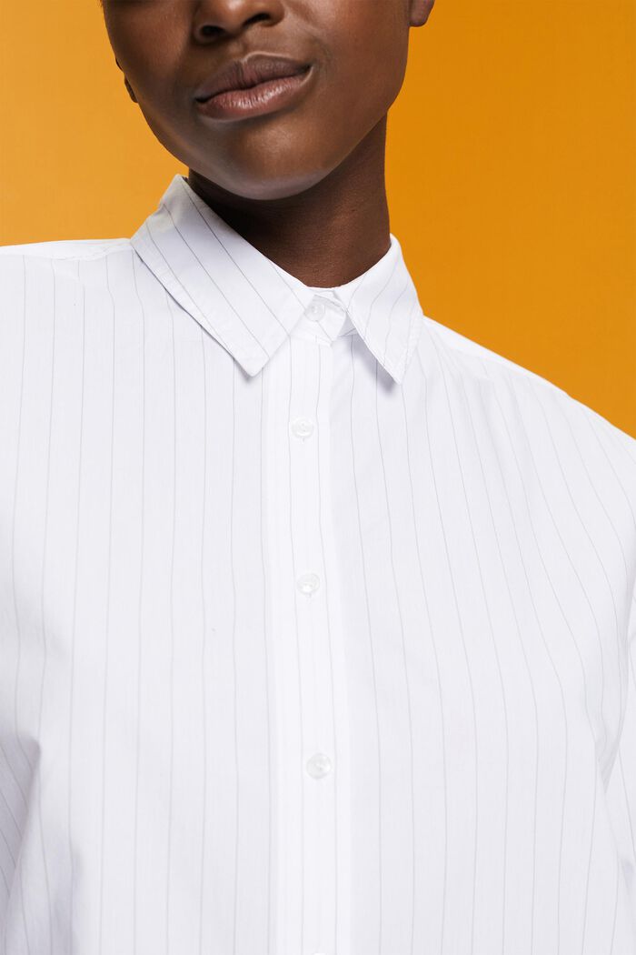 Pinstriped shirt dress, 100% cotton, WHITE, detail image number 2