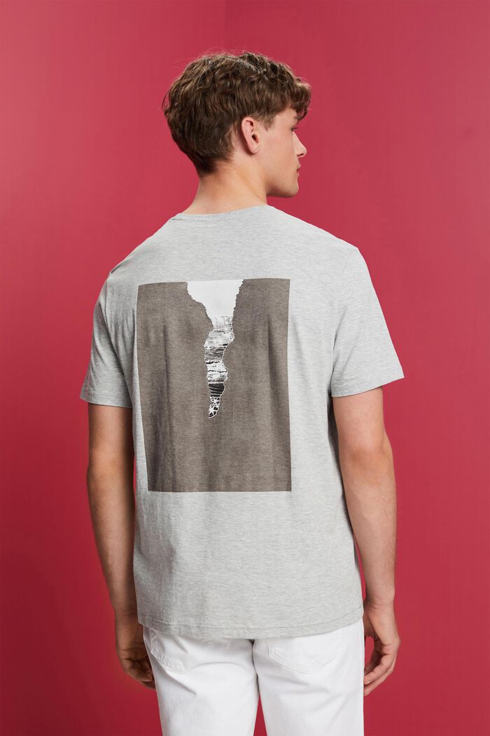 Jersey t-shirt with back print, LIGHT GREY, detail image number 3