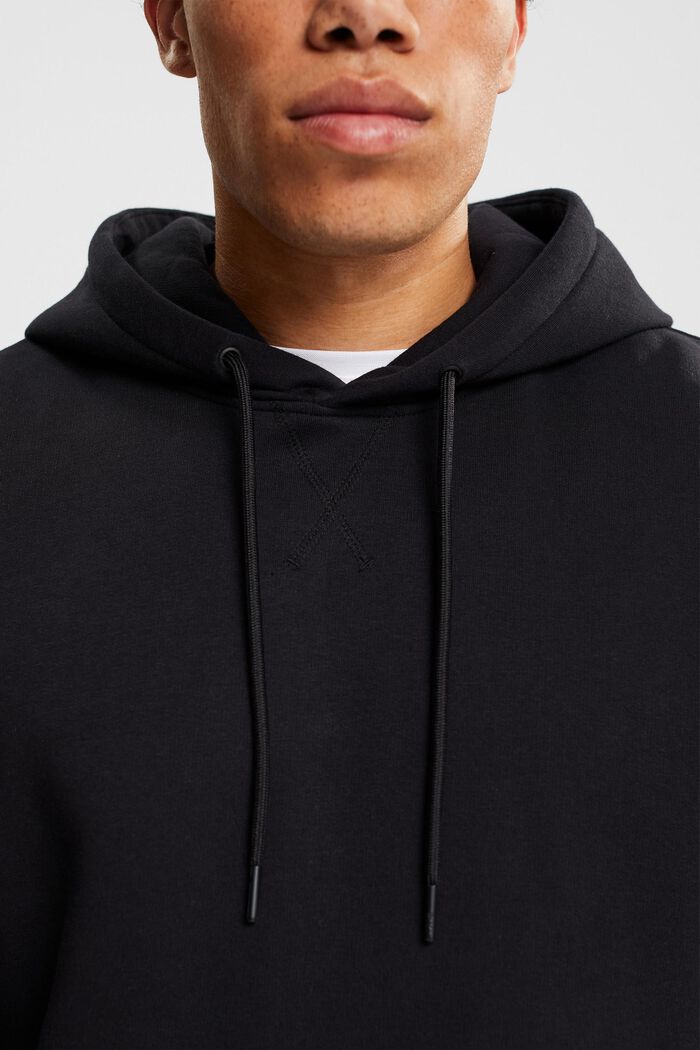 Hooded sweatshirt made of recycled material, BLACK, detail image number 2