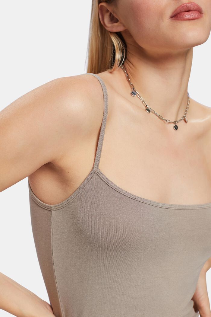 Stretch-Knit Camisole, LIGHT TAUPE, detail image number 3