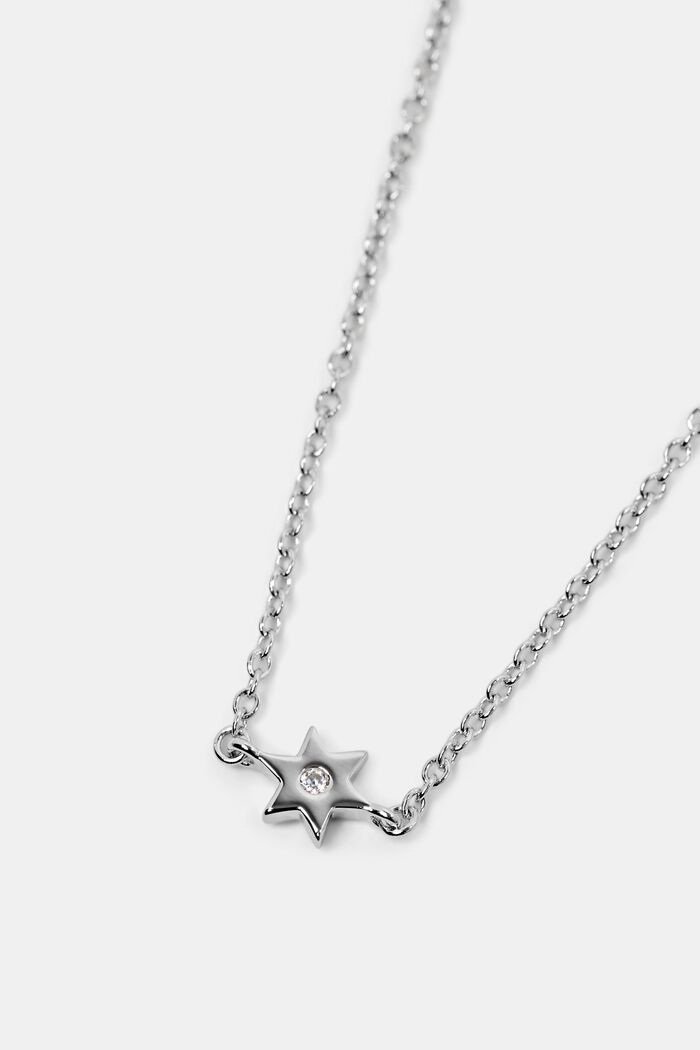 Necklace with fixed charms, sterling silver, SILVER, detail image number 2