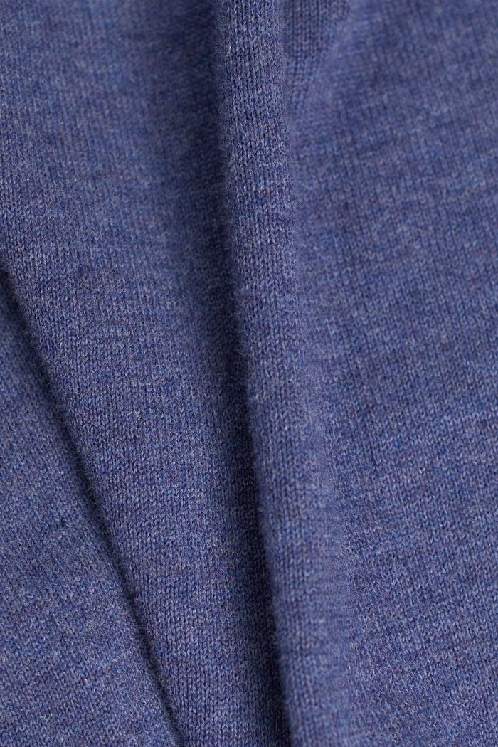 Knit hooded jumper, GREY BLUE, detail image number 5