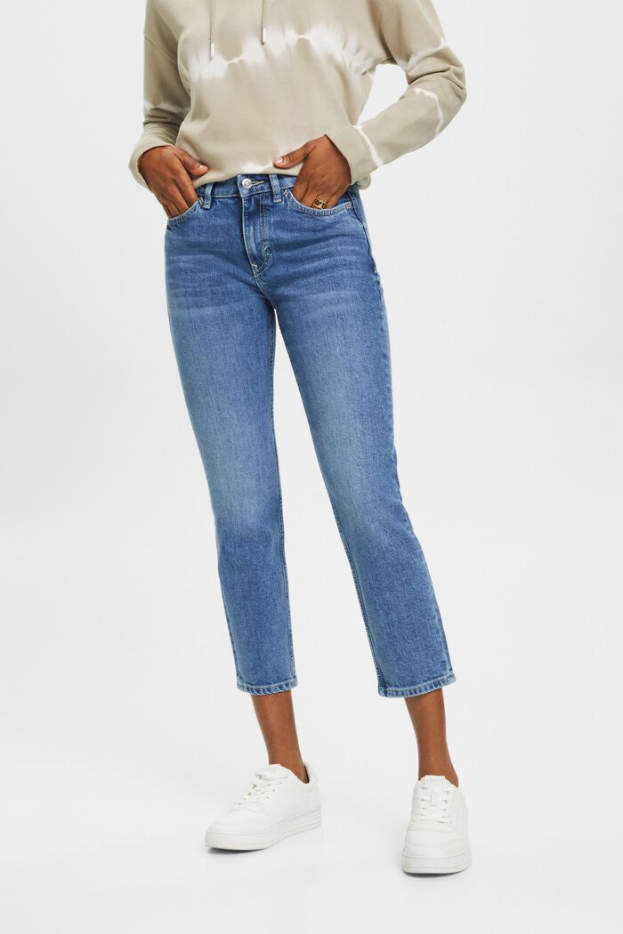 ESPRIT - High-rise kick flare jeans at our online shop