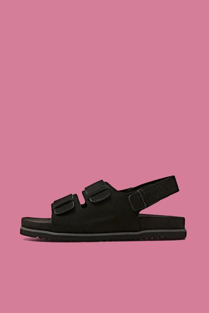Suede leather sandals