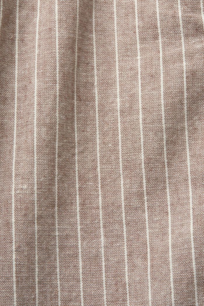 Striped chino shorts, cotton-linen blend, BEIGE, detail image number 8