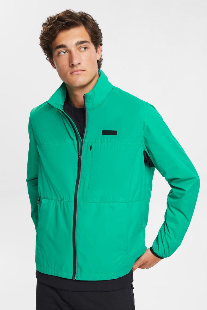 Jacket with concealed hood, GREEN, detail image number 0
