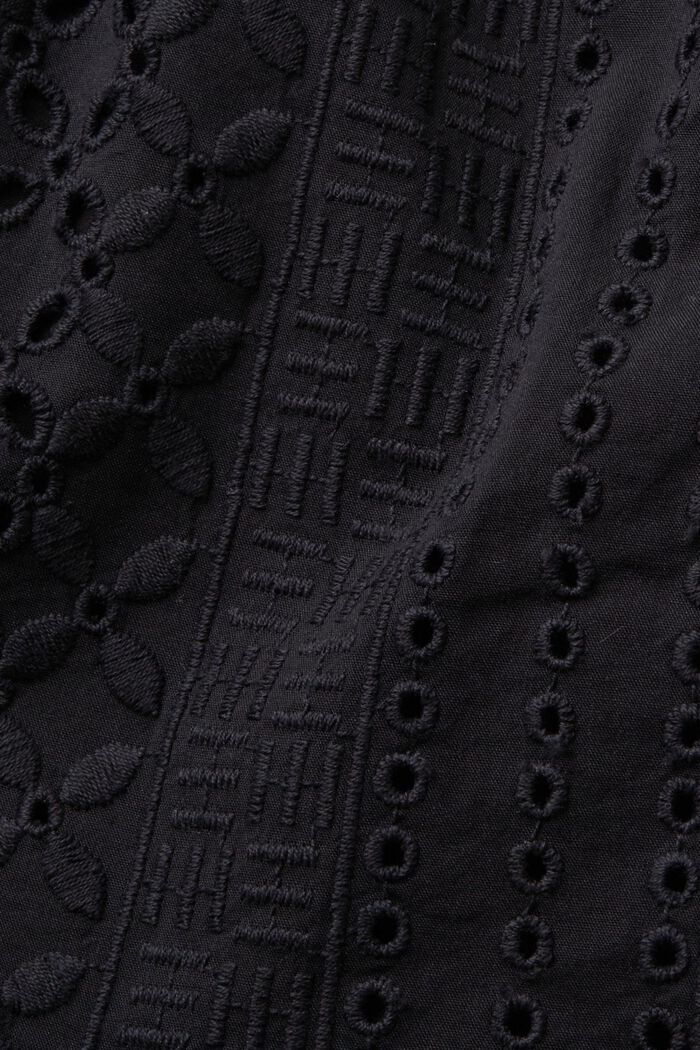 Embroidered shorts, LENZING™ ECOVERO™, BLACK, detail image number 5