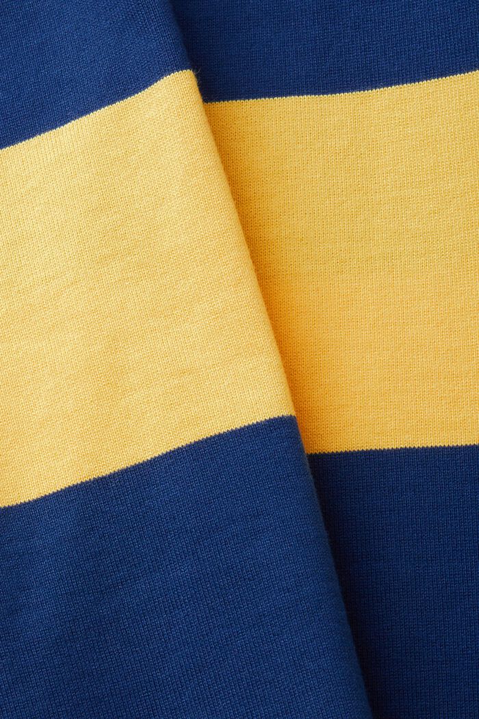 Striped rugby polo, YELLOW, detail image number 3