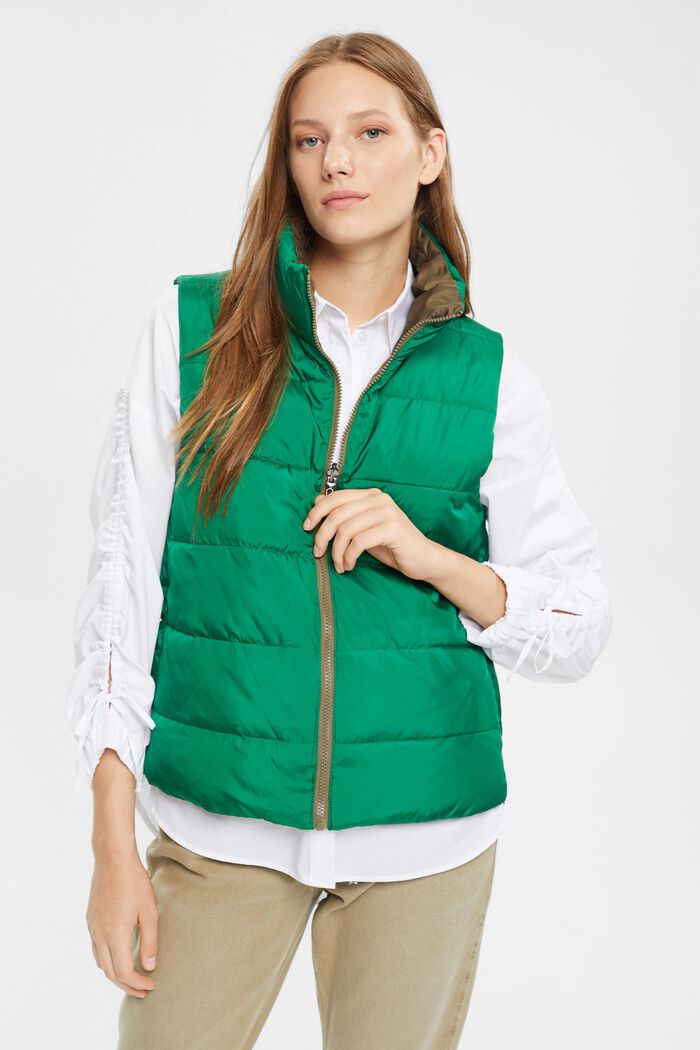Reversible quilted waistcoat