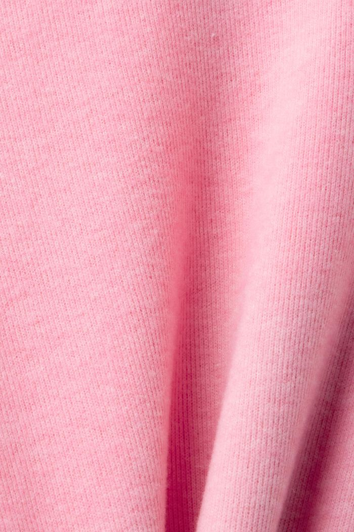 High-necked long-sleeved top, PINK FUCHSIA, detail image number 5