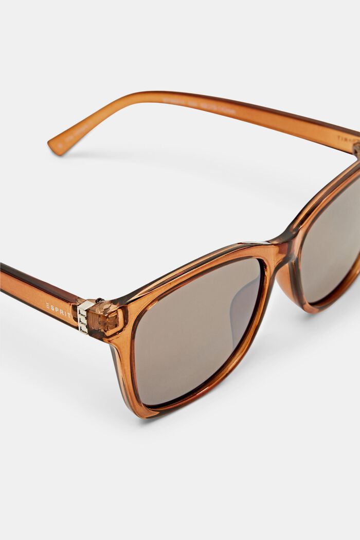 Angular sunglasses, BROWN, detail image number 1