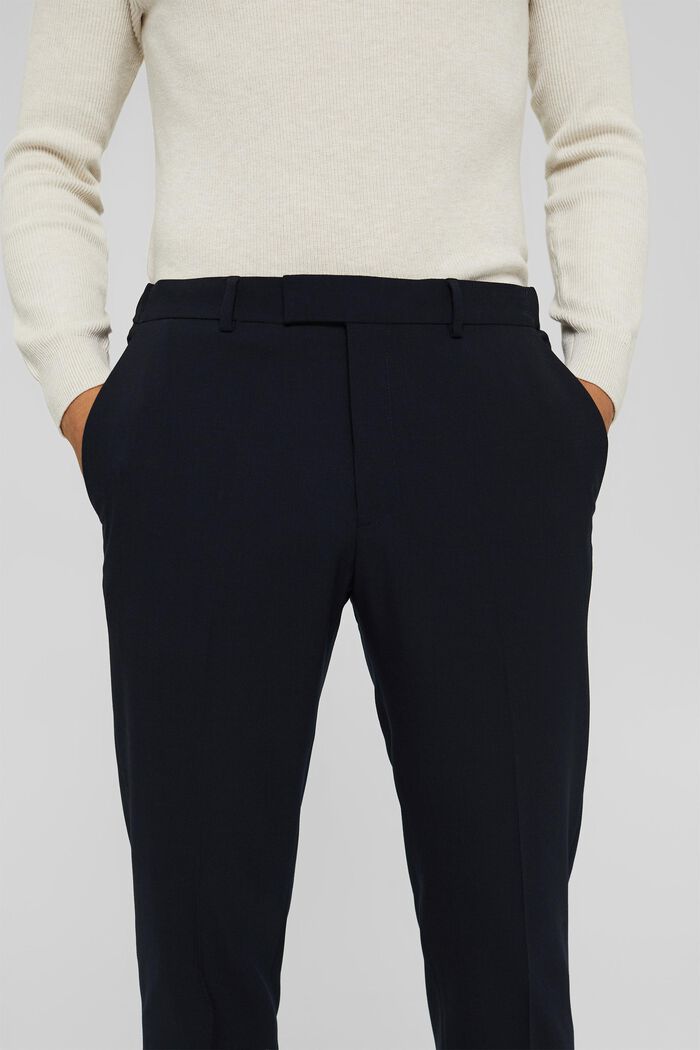 Responsible wool: Bottoms with an elasticated waistband, DARK BLUE, detail image number 3