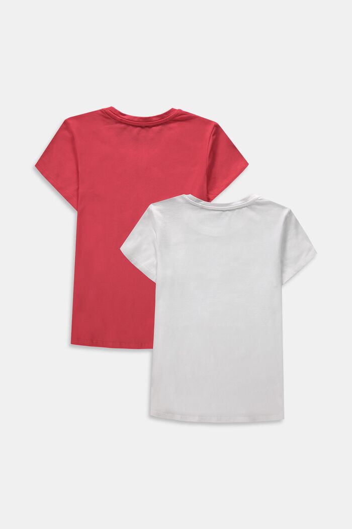 Double pack of logo print T-shirts