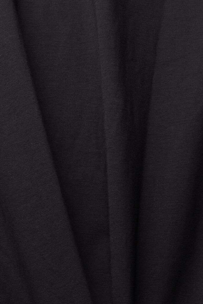 Long T-shirt, BLACK, detail image number 4