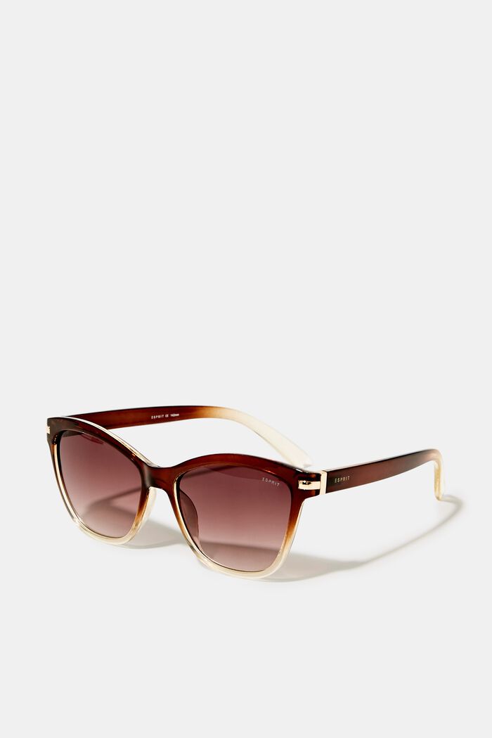 Gradient Cat-Eye Sunglasses, BROWN, detail image number 0