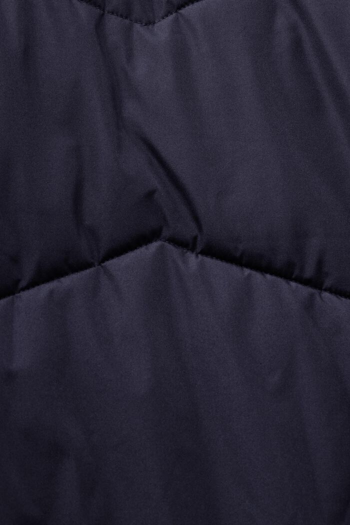 Hooded Quilted Puffer Coat, NAVY, detail image number 5