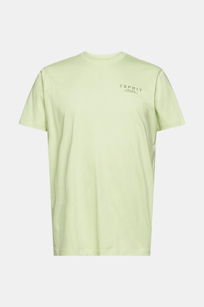 Jersey T-shirt with a logo print, LIGHT GREEN, detail image number 2