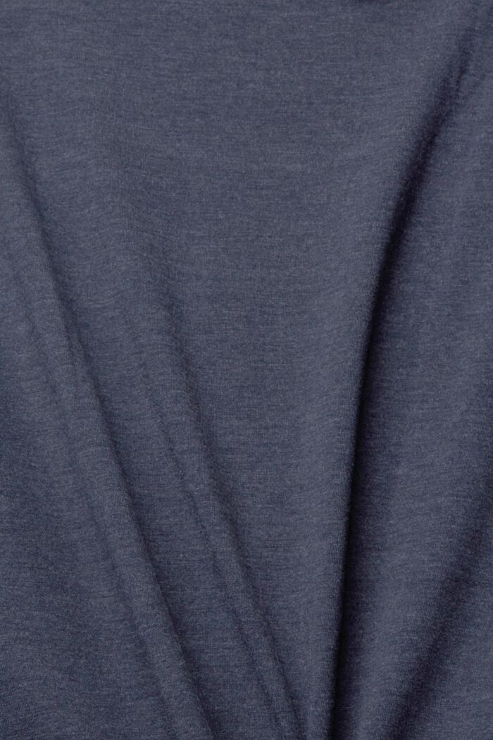 T-shirt with a breast pocket in blended cotton, NAVY, detail image number 3