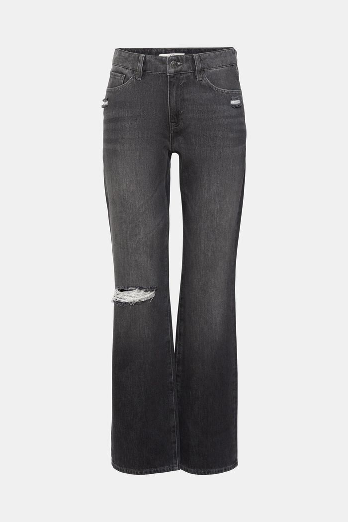 High-rise western bootcut jeans with ripped detail