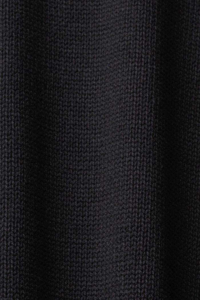 Knitted turtleneck dress, BLACK, detail image number 4
