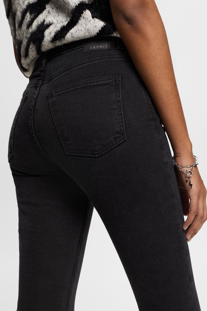 Black denim jeans, BLACK DARK WASHED, detail image number 4
