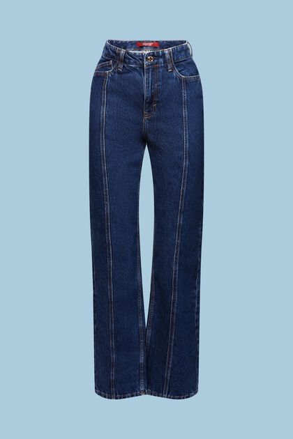 High-Rise Straight Jeans